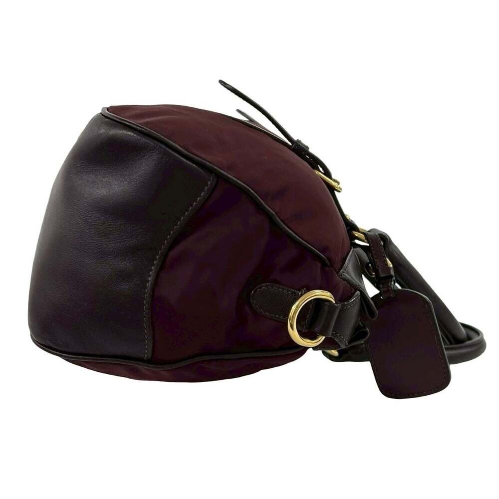 PRADA Red Leather Shoulder Bag - Picture 6 of 10